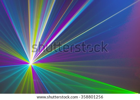Colourful abstract Laserlight Background with space for text or 