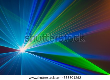 Colourful abstract Laserlight Background with space for text or 