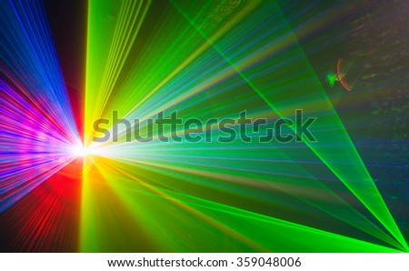 Colourful abstract Laserlight Background with space for text or 