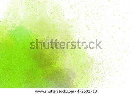 Colourful abstract powder explosion on a black background design
