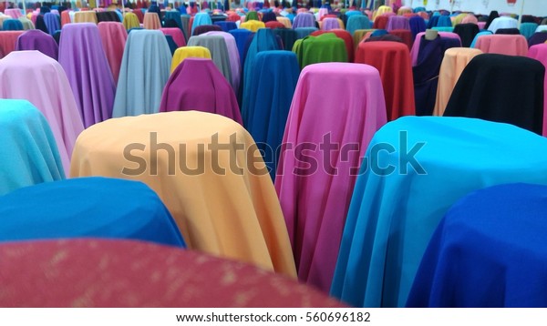coloured chiffon fabric