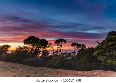 Colourful Dawn Landscape from Short Point at Merimbula on the South Coast of NSW, Australia.