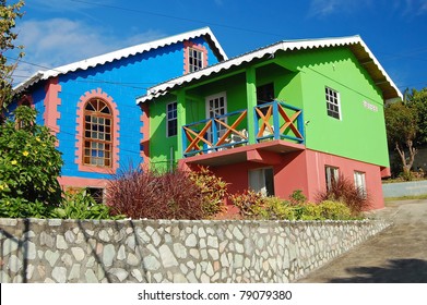 Colourful Exotic Church On Union Island