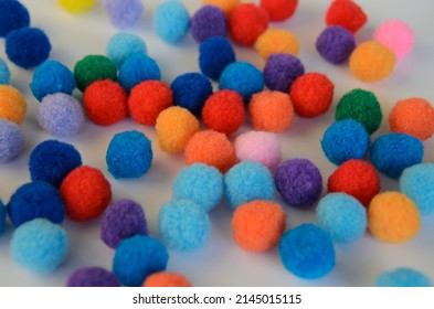 Colourful flurry ball for decoration