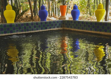 Colourful Garden Pool of Majorelle