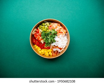 Colourful Hawaiian Poke Bowl Photography 