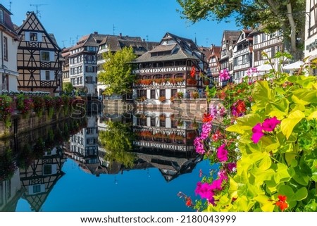 Colourful houses at Petite France district in Strasbourg, Germany