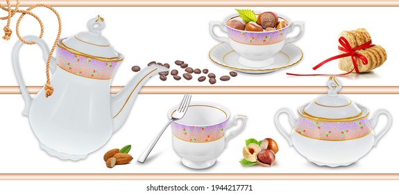 colourful kitchen set, luxurious design, ceramic wall tile kitchen set, - Shutterstock ID 1944217771