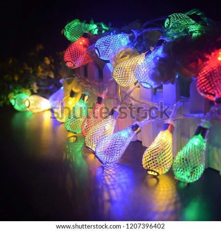Colourful Light bulb 