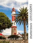 Colourful Lighthouse in Swakopmund, Namibia