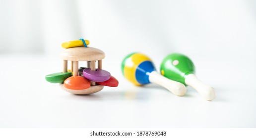 A Colourful Maracas For Children For Montessori Method