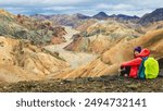 Colourful Mountains and Ranges in Iceland Landmannalaugar National Park