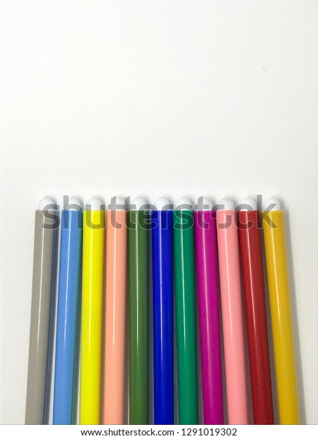 colourful pens