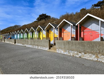 colourful promenade houses beach front - Powered by Shutterstock