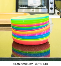 colourful tableware
