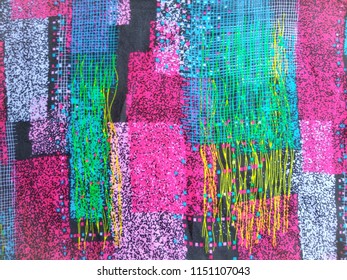 Colourful tissue pattern