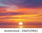 Colours of sunset. Skyscape nature composition. Natural background.