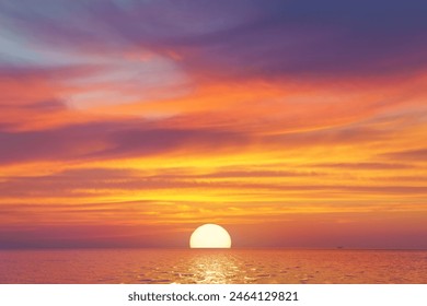 Colours of sunset. Skyscape nature composition. Natural background.