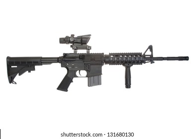 Colt M4A1 isolated on a white background