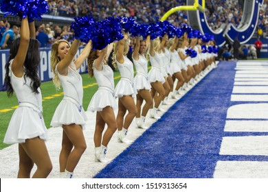 Colts Cheerleaders - Indianapolis Colts Host The Oakland Raiders On 9/29/19 At Lucas Oil Stadium In Indianapolis IN-USA