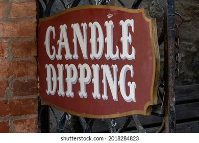 Columbia, CA USA - August 1st, 2021: Candle Dipping On Main Street