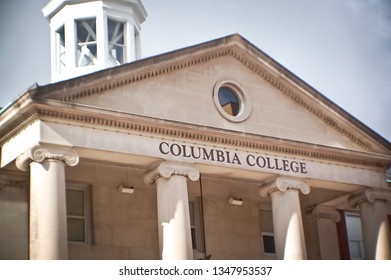 Columbia, Missouri / USA - June 21 2018: Building On Columbia College Campus