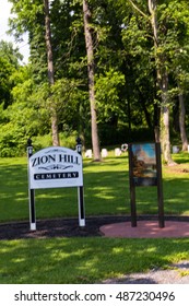 Columbia, Pa - June 11, 2016: Zion Hill Cemetery Is The Final Resting Place Of Black Union Soldiers, Including Seven Who Fought With The Famous 54th Mass Company D Regiment.