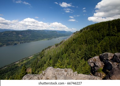 Columbia River Gorge From Angels Rest