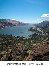 Columbia River Gorge During The Spring