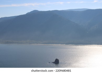 Columbia River Gorge From A Nearby Mountain