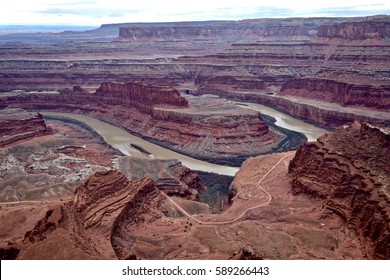 Columbia river horseshoe bend at Dead Horse Point State Park. Moab. Utah. United States.