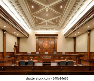 COLUMBIA, SOUTH CAROLINA - DECEMBER 10: South Carolina Supreme Court chamber on December 10, 2014 in Columbia, South Carolina