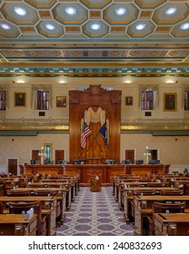 COLUMBIA, SOUTH CAROLINA - DECEMBER 9: South Carolina House Of Representatives Chamber On December 9, 2014 In Columbia, South Carolina