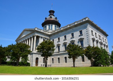 COLUMBIA SOUTH CAROLINA JUNE 24 2016: South Carolina State House Is The Building Housing The Government, General Assembly Governor And Lieutenant Governor Of South Carolina.