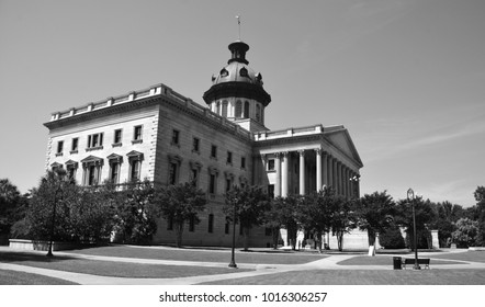 COLUMBIA SOUTH CAROLINA JUNE 24 2016: South Carolina State House Is The Building Housing The Government, General Assembly Governor And Lieutenant Governor Of South Carolina.