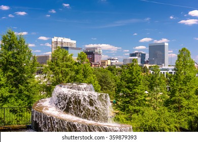 Columbia, South Carolina, USA at Finlay Park Fountain.