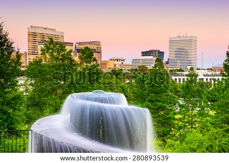 Columbia, South Carolina, USA at Finlay Park Fountain.