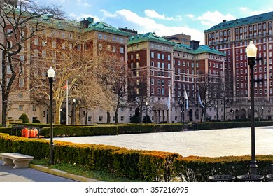 The Columbia University Campus In New York City At Sunset