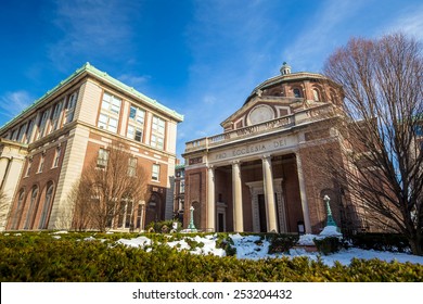 Columbia University Of New York In Winter