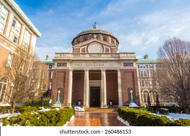 Columbia University Of New York In Winter