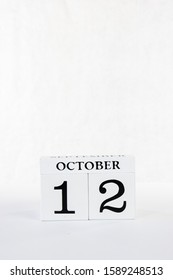 Columbus Day October 12 2020 Calendar Icon On White Background