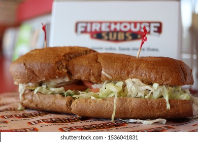 COLUMBUS, GEORGIA/ USA - 06-20-2018

Sandwich At A Firehouse Sub Restaurant.