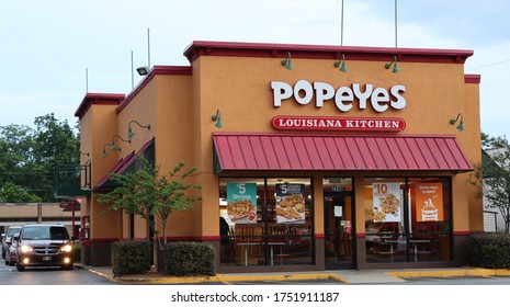 COLUMBUS, GEORGIA/USA - 06-03-2020
Popeyes Restaurant In The USA.