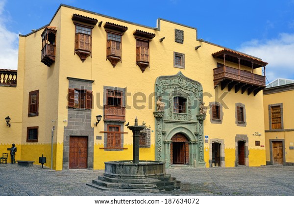 Columbus House Casa De Colon Las Stock Photo Edit Now 187634072