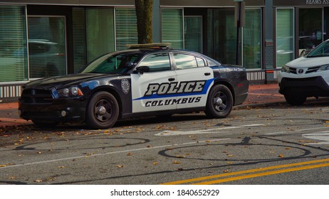 Columbus, Indiana/ USA 10-22-2020 Columbus Indiana City Police Car