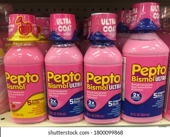 Columbus, Ohio August 18, 2020
Pepto Bismol Heartburn Indigestion And Upset Stomach Medication.