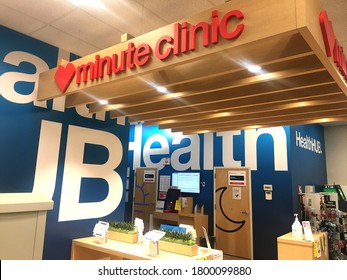 Columbus, Ohio August 18, 2020
CVS Minute Clinic Is A Convenient Health Clinic Kiosk To Assist And Advise Customers In The Community.