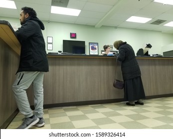 Columbus, Ohio December 14, 2019:
BMV Automotive License Office.