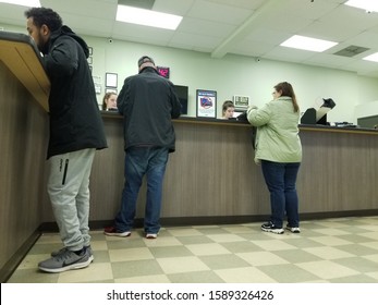 Columbus, Ohio December 14, 2019:
BMV Automotive License Office.