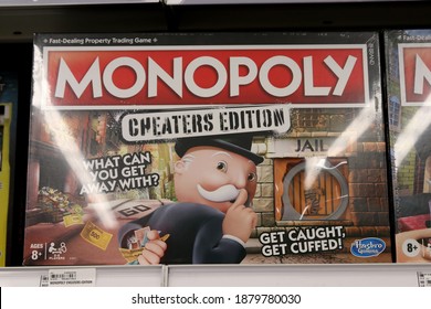 Columbus Ohio December 16, 2020
Hasbro Monopoly Board Game. Cheaters Edition.